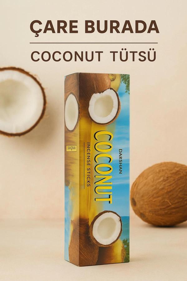 Darshan Incense - Coconut Çubuk Tütsü (20'li) - Image 1