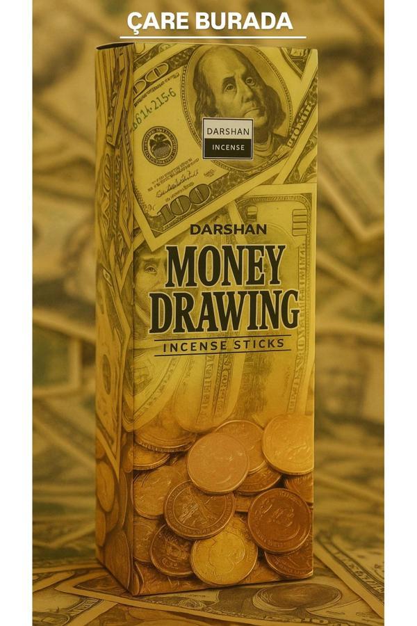Darshan Incense - Money Drawing 20'li Çubuk Tütsü (Bereket & Bolluk) - Image 1
