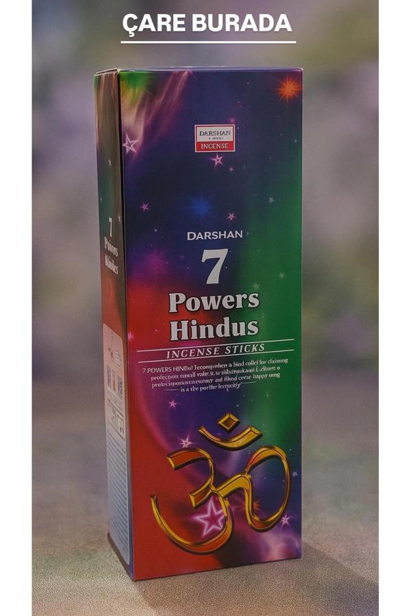 Darshan Incense - 7 Powers Hindus 20'li Çubuk Tütsü - Image 1
