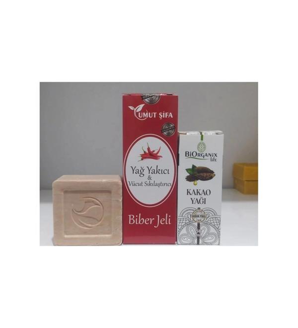 Yağ Yakıcı Jel + Kakao Yağı + Karamel Sabunu - Image 1