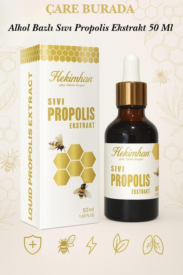 Sıvı Propolis Ekstrakt 50 Ml (Alkol Bazlı) - Image 1