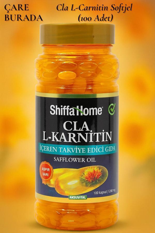 Aspir Yağı CLA L-Carnitin Softjel 1200 mg (100 Softjel) - Image 1