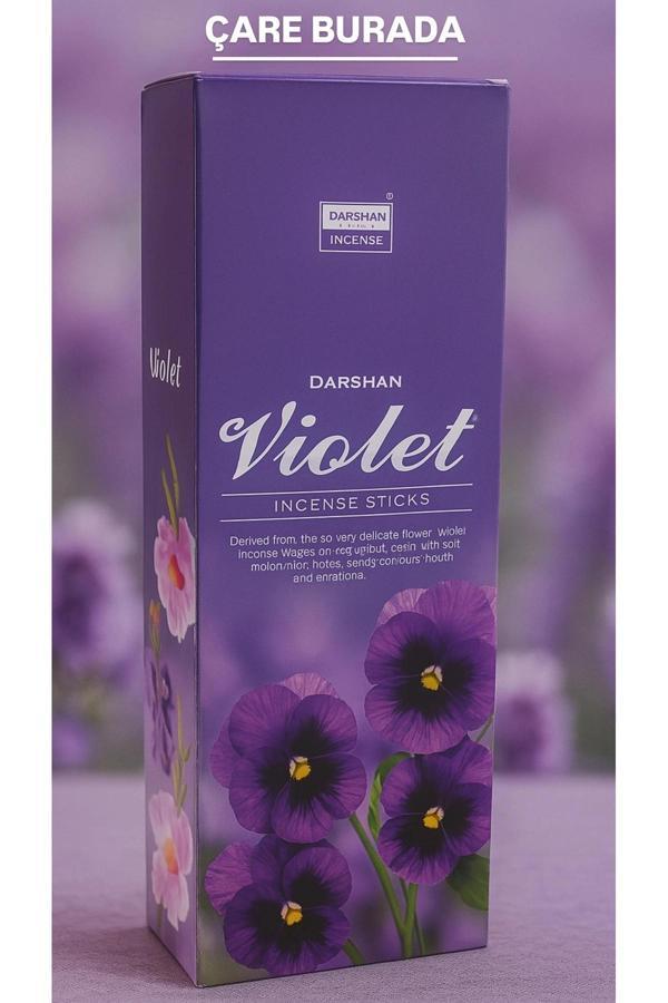 Darshan Incense - Violet 20'li Çubuk Tütsü (Menekşe) - Image 1