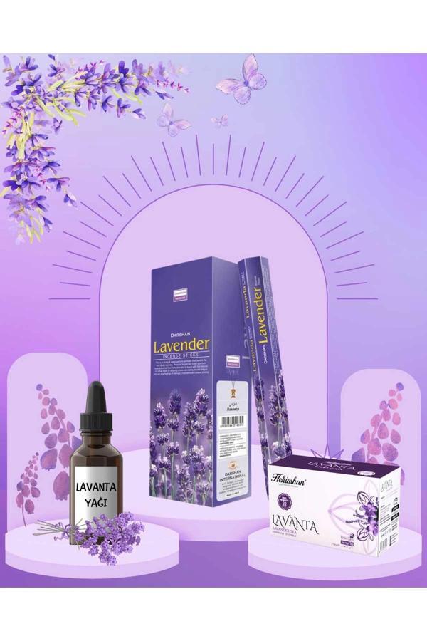 Lavanta Yağı + Lavanta Çayı + Lavanta Tütsüsü - Image 1
