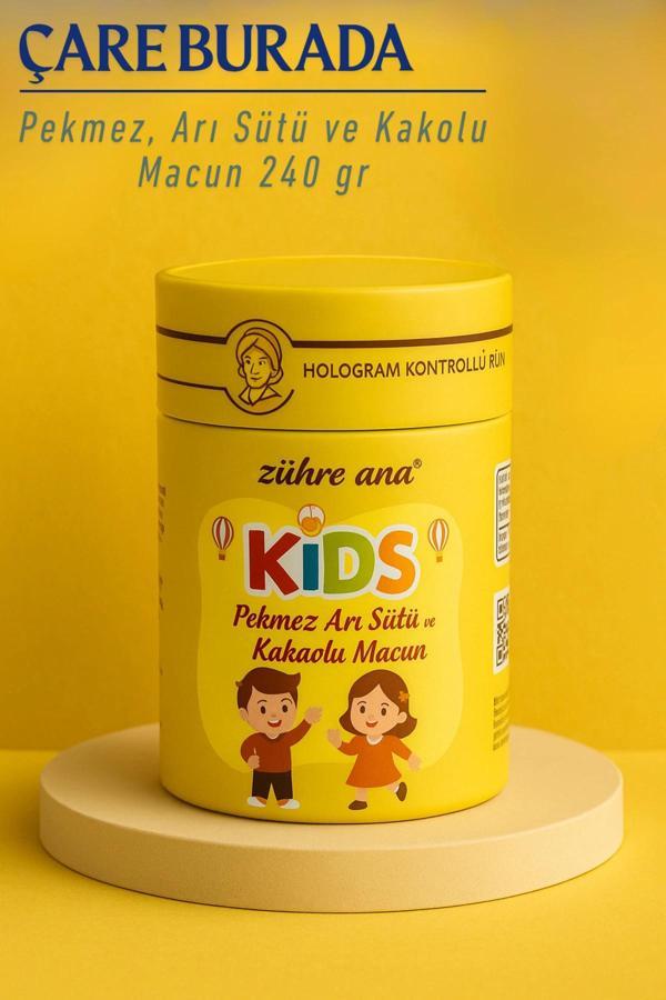 Kids Macun 240 gr (Pekmez, Arı Sütü & Kakao) - Image 1