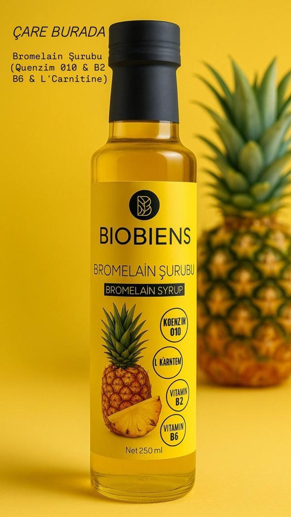 Bromelain Şurubu 250 Ml (Koenzim q10 & B2 & B6 & L'Carnitine) - Image 1
