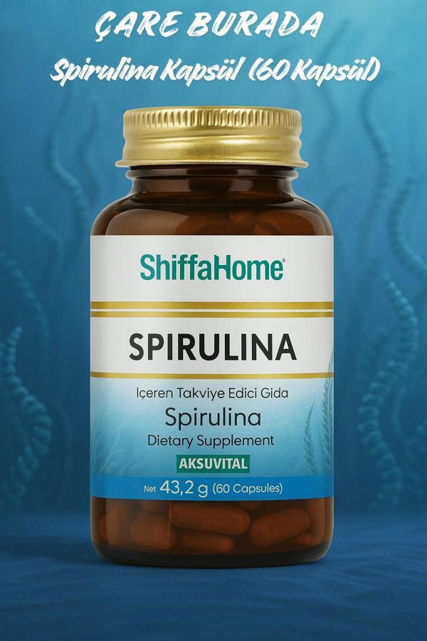 Spirulina Kapsül 60 adet - Image 1
