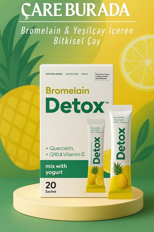 Bromelain Detox 20x8 Gr (Quercetin, Q10 & Vitamin C) - Image 1