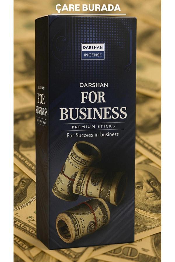 Darshan Incense - For Business 20'li Çubuk Tütsü (Müşteri & Bolluk & Bereket) - Image 1