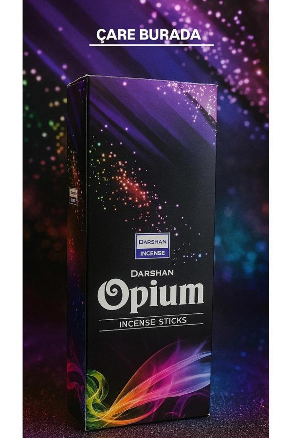 Darshan Incense - Opium 20'li Çubuk Tütsü (Spiritüel Deneyim & Ritüel) - Image 1
