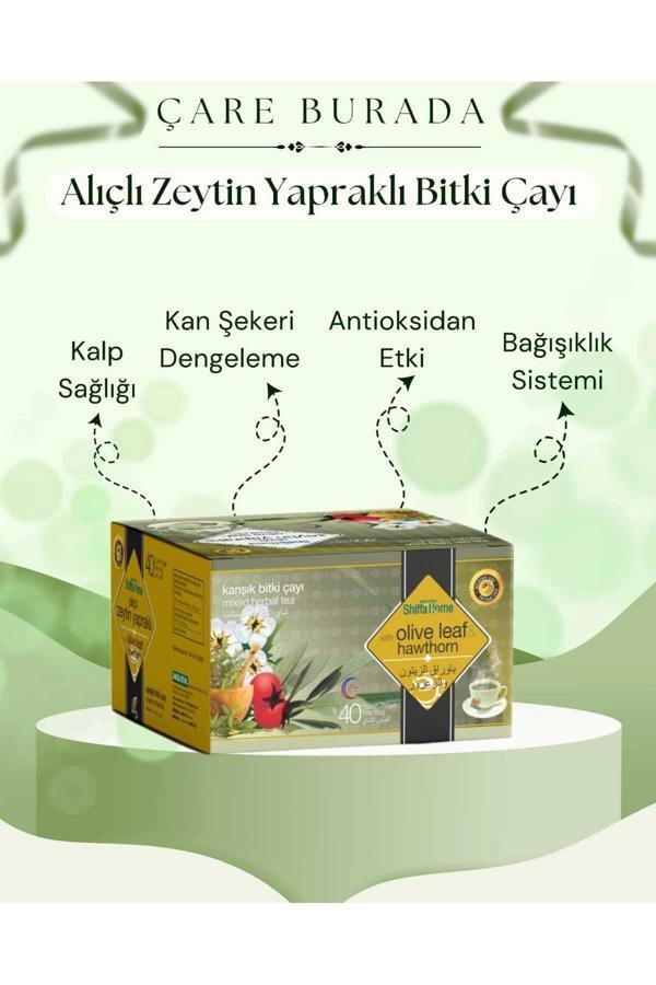 Alıçlı Zeytin Yapraklı Bitki Çayı 40 Poşet - Image 1