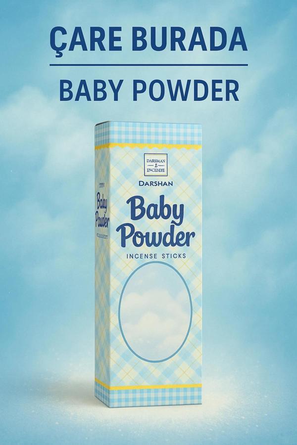 Darshan Incense - Baby Powder Çubuk Tütsü (20'li) - Image 1