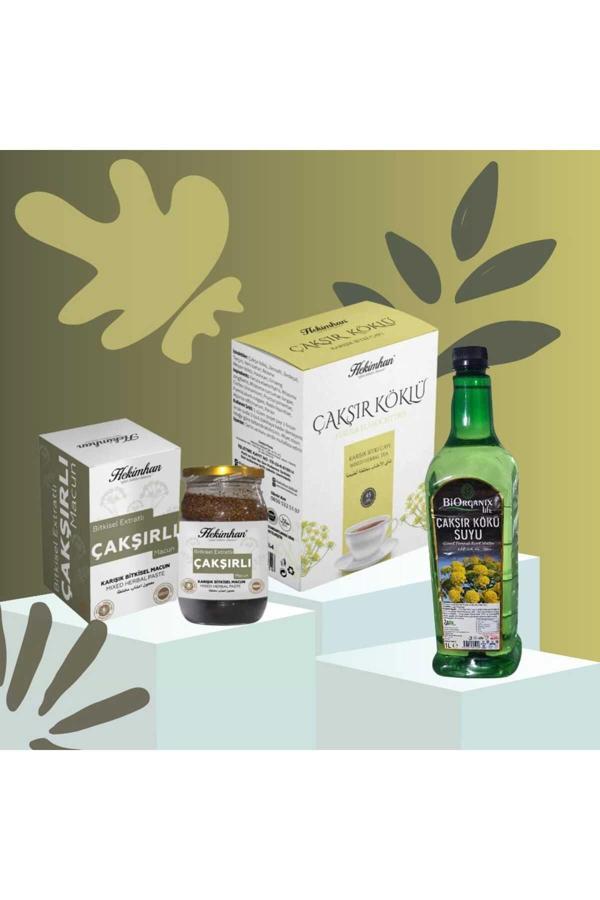 Çakşır Macunu 480 gr Çakşır suyu 1 litre Çakşır köklü çay 40'lı - Image 1