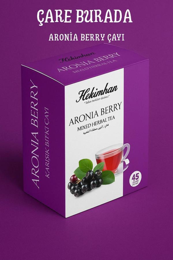 Aronia Berry Karışık Bitki Çayı 45'li Süzen Poşet - Image 1