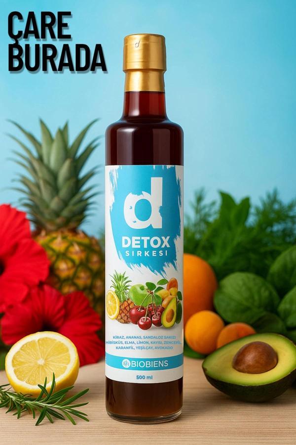 Detoks Sirkesi 500 ml (Kiraz, Ananas, Avokado, Zencefil, Hibisküs, Karanfil) - Image 1