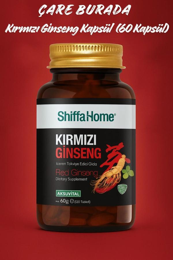 Kırmızı Ginseng Kapsül (120 Adet) - Image 1