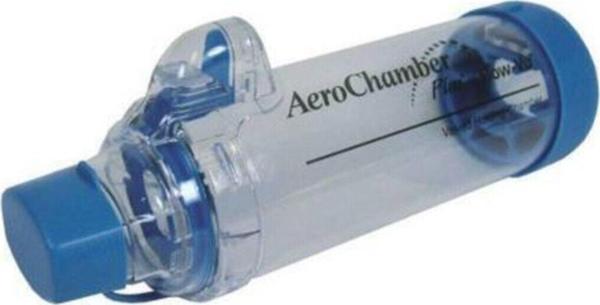 Aerochamber Flow-Vu Mavi Ağızlıklı Yetişkin Inhalatör Mavi 5 Yaş - Image 1