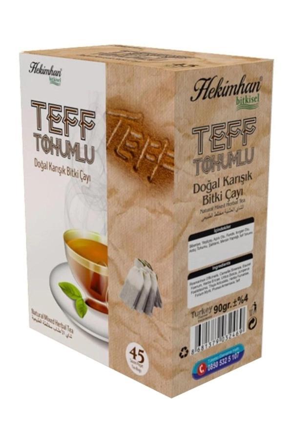 Teff Tohumlu 45'li Süzen Poşet Çay Sallama Bitki Çay, Demleme Bitki Çayı - Image 1