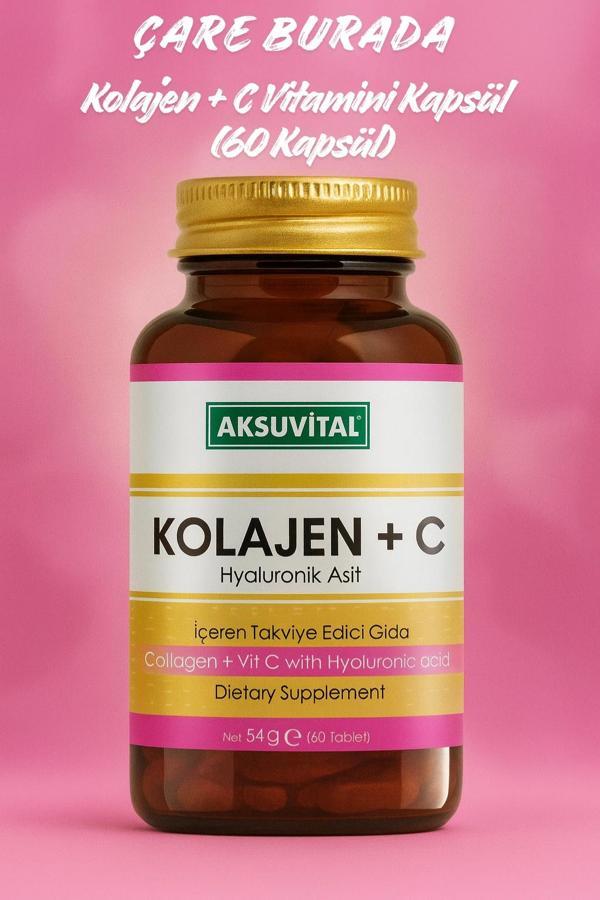 Kolajen + C Vitamini + Hyaluronik Asit Kapsül (60 Kapsül) - Image 1