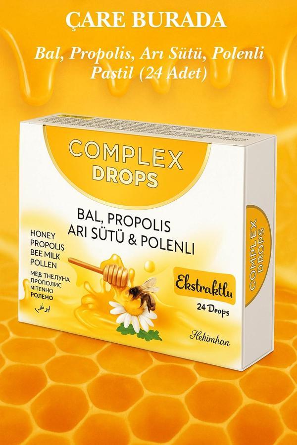 Bal & Propolis & Arı Sütü & Polenli Pastil (24'lü) - Image 1