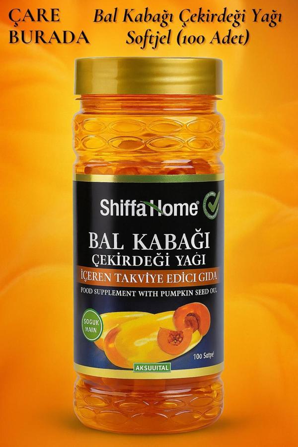 Bal Kabağı Çekirdeği Yağı Softjel (100 Softjel) - Image 1
