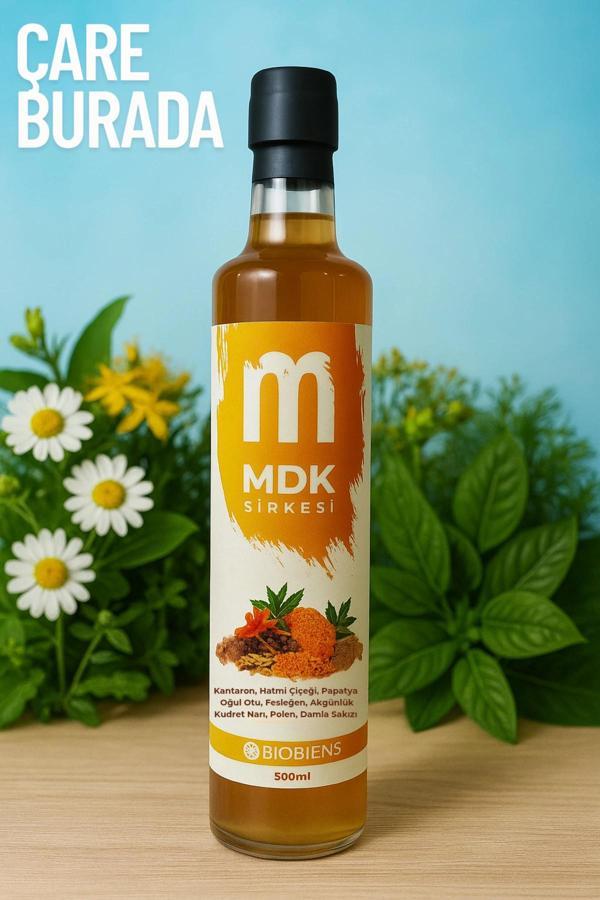 Kantaron & Hatmi Çiçeği Sirkesi 500 ml (Oğul Otu, Polen, Kudret Narı) - Image 1