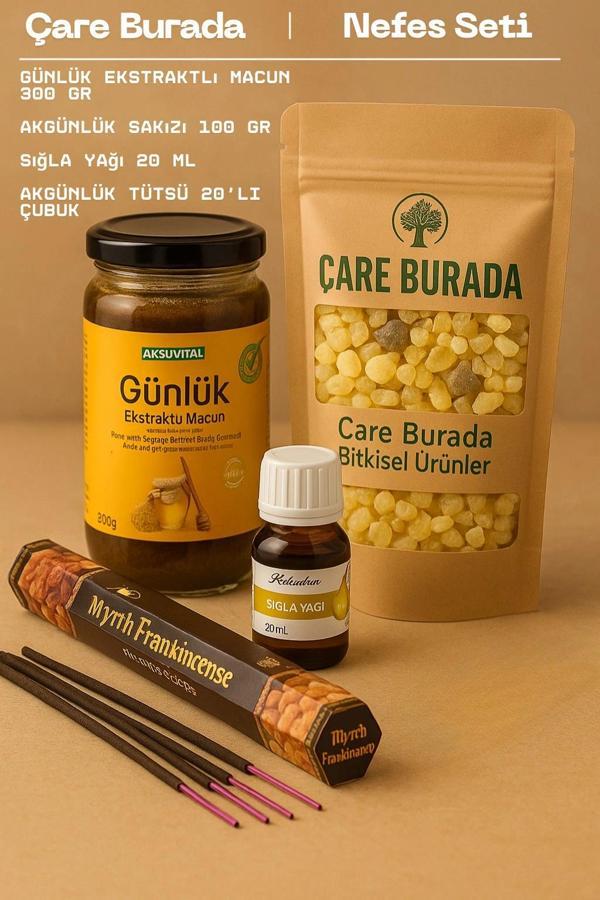 Nefes Seti ( Günlük Macun + Akgünlük Sakızı + Sığla Yağı + Akgünlük Tütsü) - Image 1