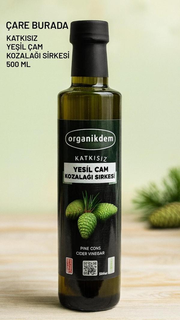 Katkısız Yeşil Kozalak Sirkesi 500 Ml - Image 1