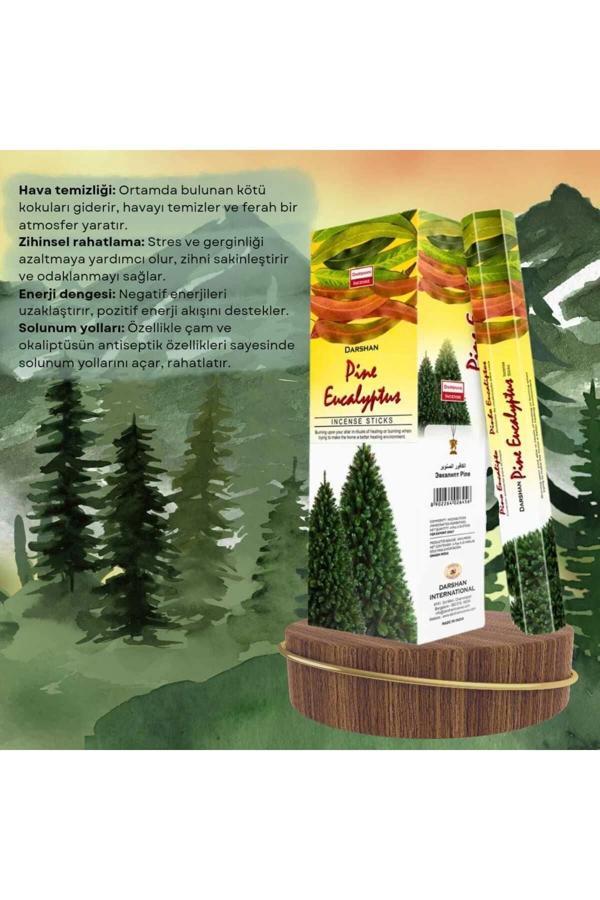 Çam ve Okaliptüs Tütsüsü 20 Çubuk - Image 1