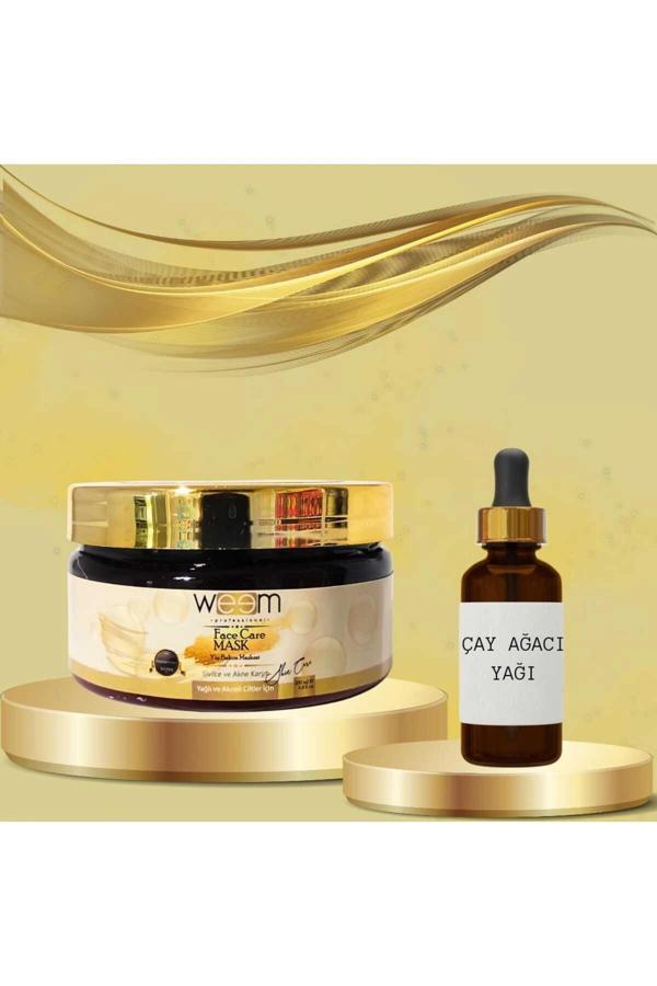 Çay Ağacı Yağı 20 ml + Sivil ce ve Akne Karşıtı Yüz Bakım Maskesi - Image 1