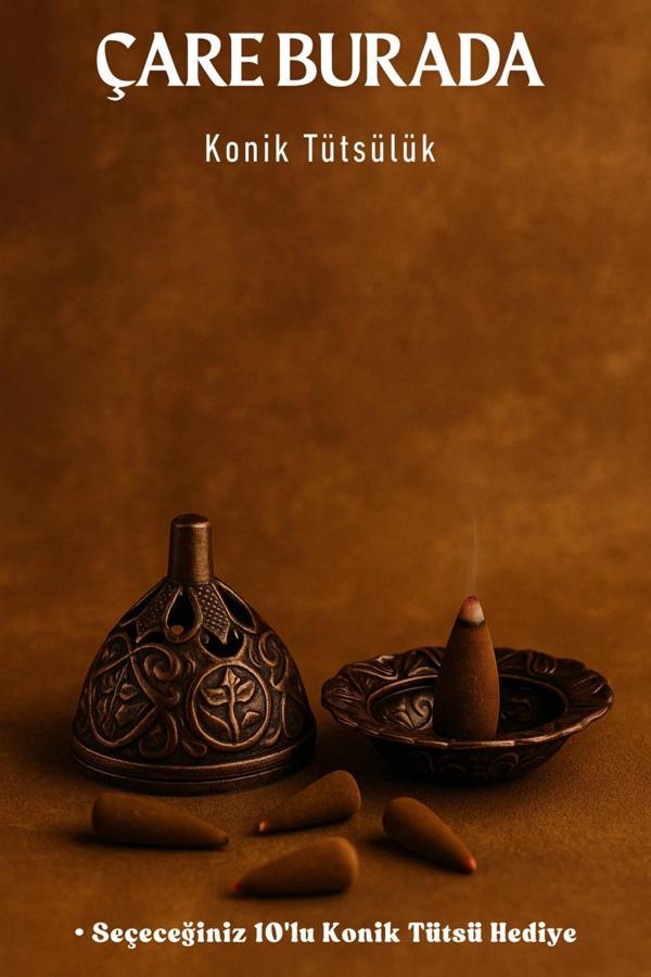 Konik Tütsülük (Seçeceğiniz 10'lu Konik Tütsü Hediye) - Image 1