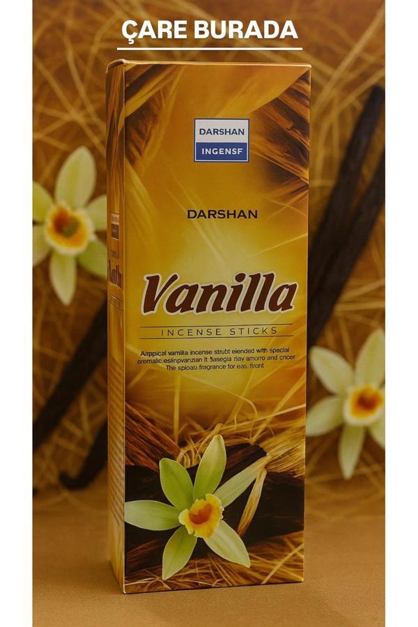 Darshan Incense - Vanilya 20'li Çubuk Tütsü (Sakinlik & Yakınlık & Huzur) - Image 1