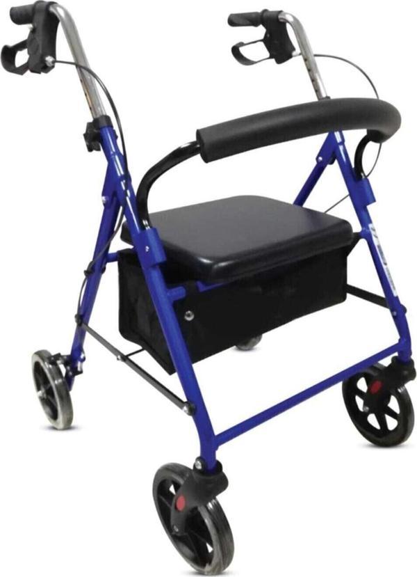Case Rolatör 4 Tekerlekli Yürüteç 130 Kg Taşıma Kapasiteli - Image 1