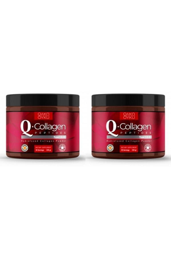 Öykü Q-Collagen Hidrolize Kollajen Tip 1-2-3 Vitamin C 238 Gr 2000 Dalton - Image 1