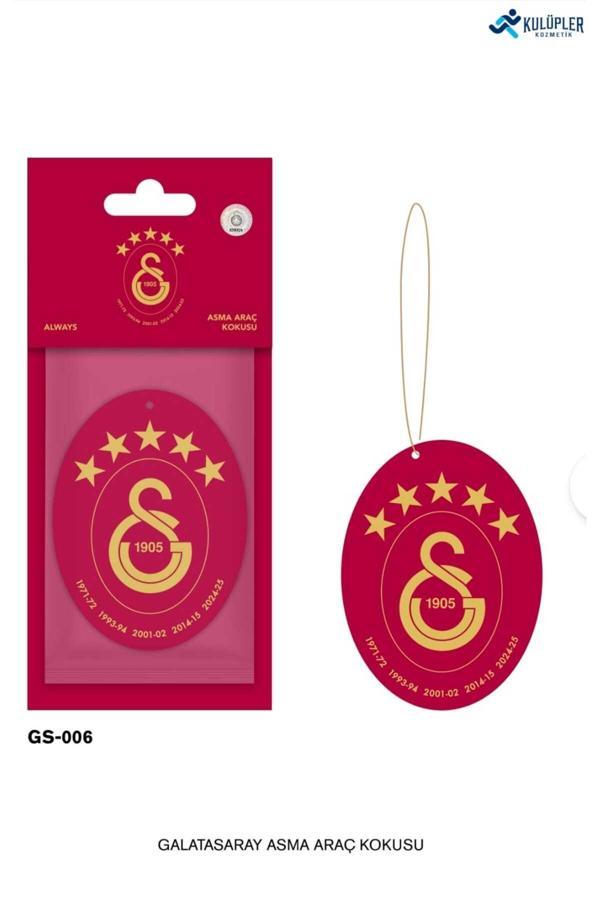 Galatasaray Resmi Lisanslı Kırmızı 5 Yıldızlı Arma Asma Oto Kokusu ( Always Kokusu ) - Image 1