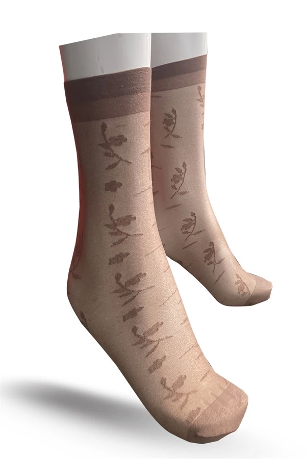 Flavour Kadın Begonya Dizaltı Çorap - Image 1