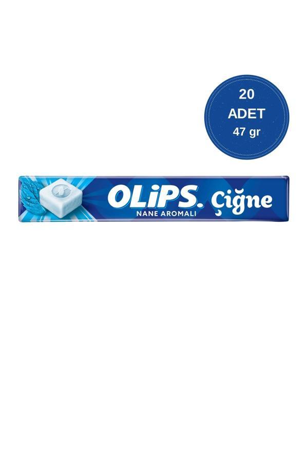 Olips Çiğne Nane Aromalı Ferahlatıcı Çiğnenebilir Şeker 47 gr - 20 Adet - Image 1
