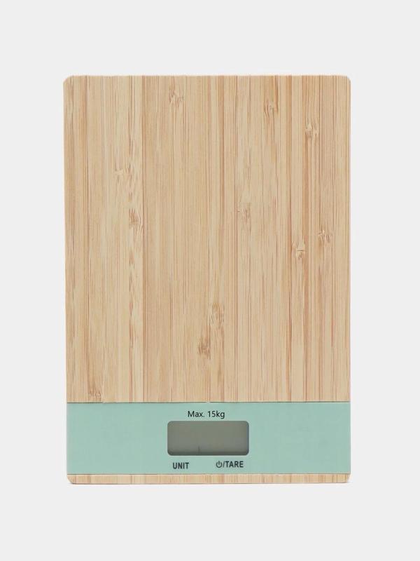 Ahşap Lüks Dijital Ekranlı 15 Kg 1 Gr Çok Şık Hassas Elektronik Mutfak Terazisi - Image 1