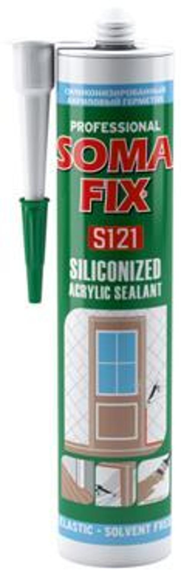 Somafix Siyah Silikonize Mastik 310 Ml (500 Gr) - S122 - Image 1