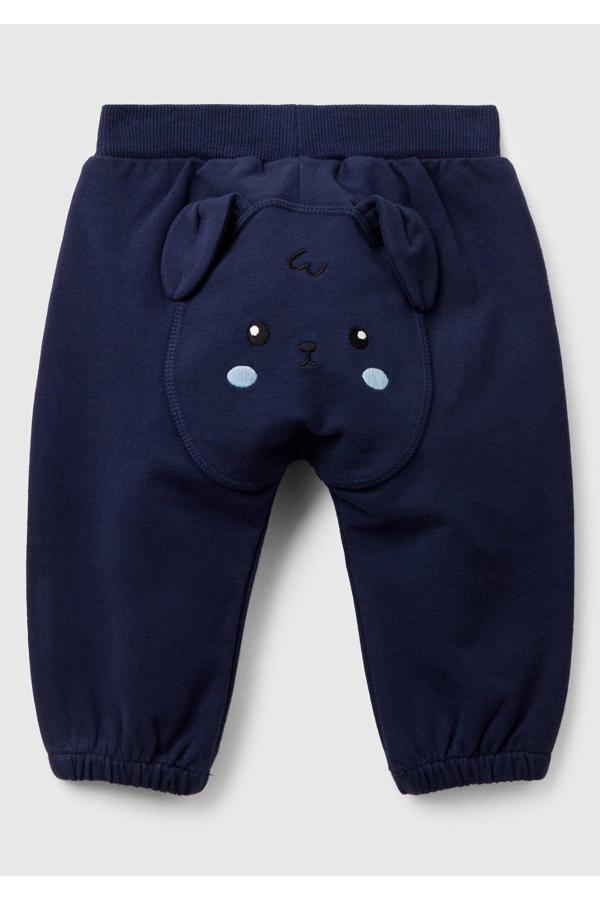 Benetton Yenidoğan Lacivert Hayvan Figürlü Alt - Image 1