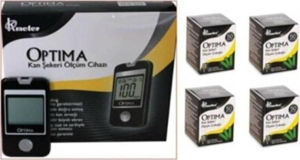 Optimal Optima Şeker Ölçüm Cihazı + 4 Adet Strip (50'Li) (4X50=200) - Image 1