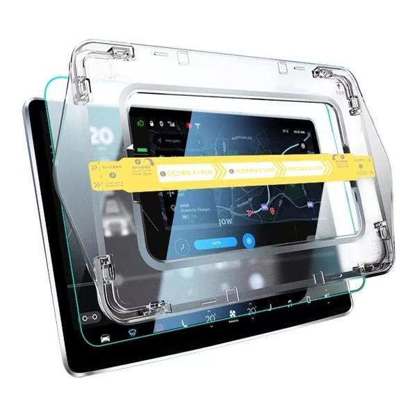 BYD 12.8 inç Araç Multimedya Ekran Koruyucu Uygulama Aparatlı Zore Premium Temperli Cam Ekran Koruyucu - Image 1