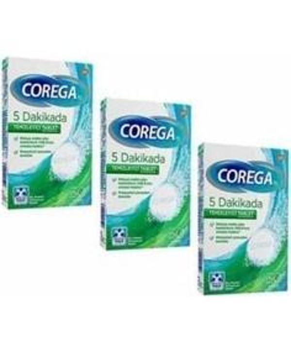 Corega Protez Temizleyici Naneli 30 Tablet 3'lü Paket - Image 1