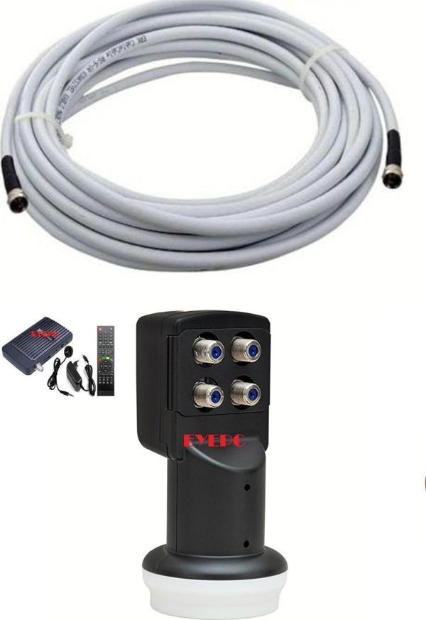 Eyepc 35 Metre Uydu Anten Kablosu+4 Lü Lnb+Hd Uydu Set - Image 1