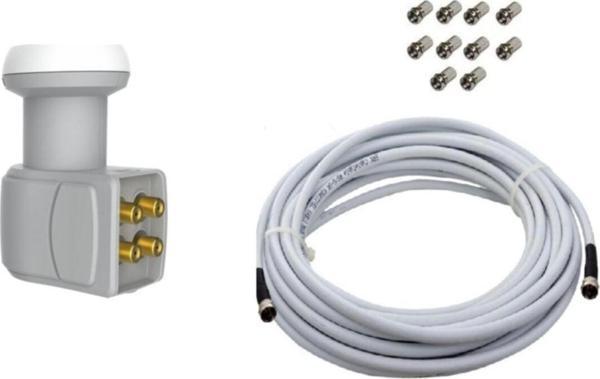 Eyepc Bağımsız 4 Çıkış Lnb Elenbi 30 Metre Anten Kablosu 10 Adet - Image 1