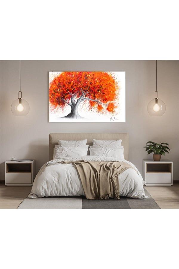 Turuncu Ağaç Ashvin-harrison Sanat Eseri Kanvas Tablo - Image 1