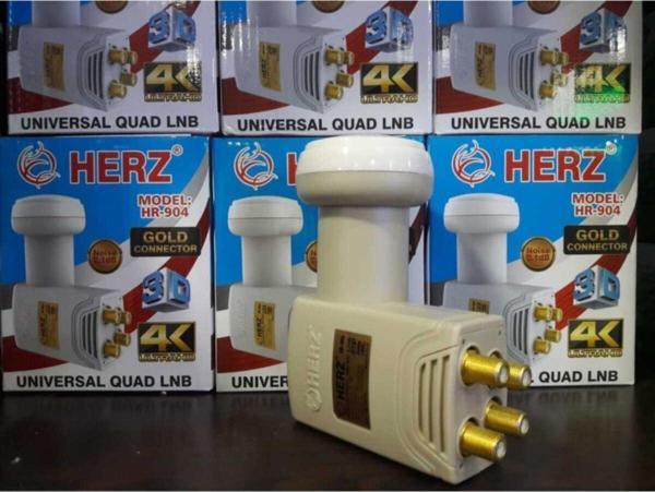 Herz Dörtlü Lnb 4K Uhd Full Hd Tv Gold Tek Çanak Antenden 4 Ayrı Televizyon Izleme - Image 1