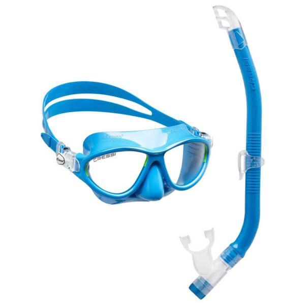 Cressi Moon Maske - Top Şnorkel Çocuk Seti BLUE/LIME - Image 1