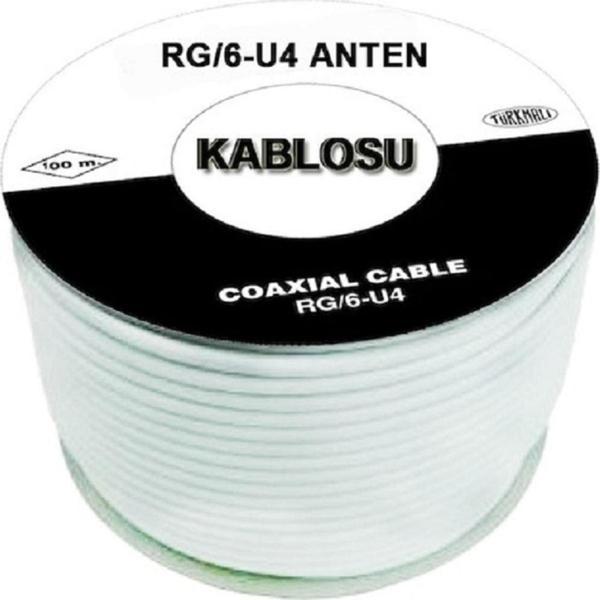 Ncpline 100 M Beyaz Uydu Anten Kablosu Rg6U 100 Metre - Image 1