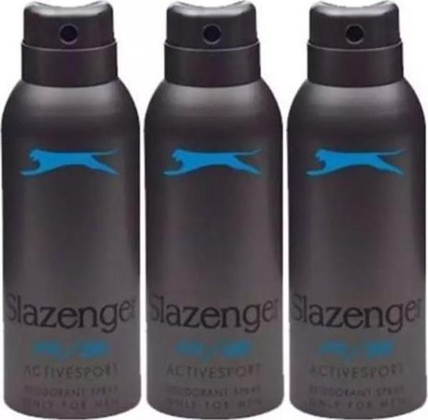 Slazenger Active Sport Erkek Deodorant Spray Mavi 150 ml 3 Adet - Image 1